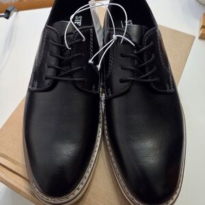 Steve Madden P-Jansen Black Leather Men's Shoes